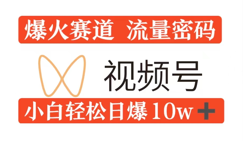 0粉在视频号爆火赛道流量密码，模式全方位，小白轻松日爆10w+流量|云雀资源分享