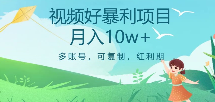 视频号暴利项目，多账号，可复制，红利期，月入10w+【揭秘】|云雀资源分享