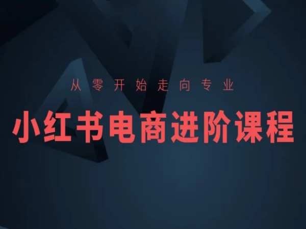 从零开始迈向技术专业，小红书电商升阶课程内容|云雀资源分享