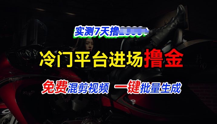 全新升级小众服务平台vivo短视频，迅速完全免费入场搞米，根据混剪视频一键批量生成，评测7天撸2.3k|云雀资源分享