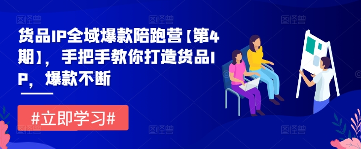 货品IP全域爆款陪跑营【第4期】，手把手教你打造货品IP，爆款不断|云雀资源分享