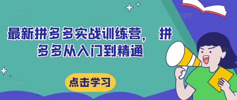 全新拼多多平台实战演练夏令营，拼多多平台实用教程|云雀资源分享