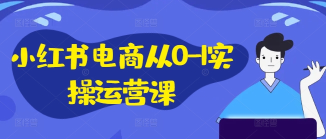 小红书电商从0-1实操运营课，小红书手机实操小红书/IP和私域课/小红书电商电脑实操板块等|云雀资源分享