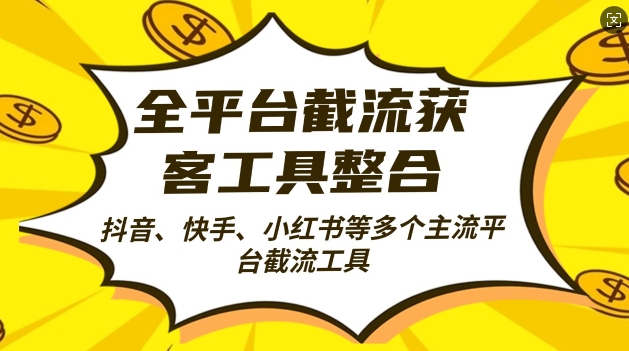 全网平台截留拓客工县融合自动式引流方法，日引2000 潜在客户【揭密】|云雀资源分享