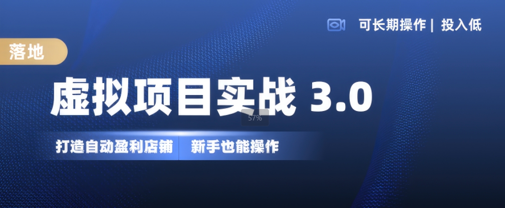 虚拟资源项目实战演练3.0，打造出全自动赚钱店面，可长期实际操作投入低，初学者也可以实际操作|云雀资源分享