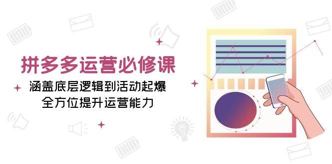 拼多多运营必修课程：包含底层思维到主题活动爆款，全面提升经营能力|云雀资源分享