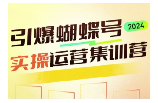 引爆蝴蝶号实操运营，助力你深度掌握蝴蝶号运营，实现高效实操，开启流量变现之路|云雀资源分享