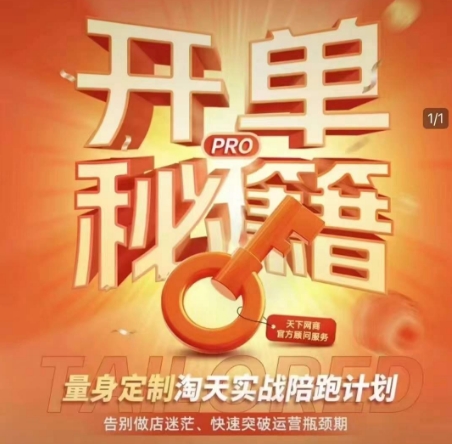 淘宝开单秘籍PRO，量身定制淘天实战陪跑计划，告别做店迷茫、快速突破运营瓶颈期|云雀资源分享